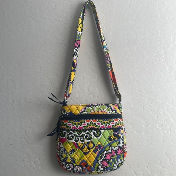 Vera Bradley Rio Pattern - Bright, Floral, Crossbody or Shoulder Bag Springtime - Picture 5 of 7